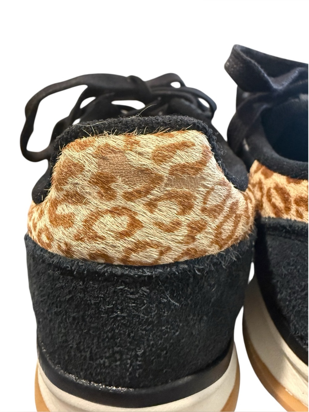 ADIDAS 70’s 2.0 Leopard Black Leather Sneakers Women’s 7.5 (K15790) EUC - Picture 6 of 13